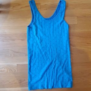 Blue polka dot soft surroundings tank top